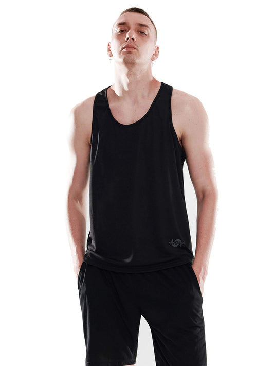 Cadmus Men's 3 Pack Running Muscle Tank Top Dry-Fit Gym Sleeveless Y-Back Shirts Training Fitness Vest,Black,Black,Black,2XL